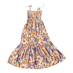 Buddy Love Orange and Purple Floral Dress
